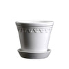 Kobenhavner Glazed Pot - White Vases & Planters 