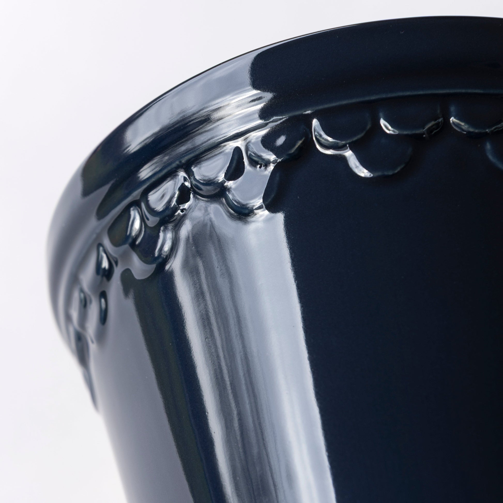 Kobenhavner Pot 16cm- Glazed Sapphire Blue Vases, Planters & Jars 