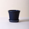 Kobenhavner Pot 21cm- Glazed Sapphire Blue Vases, Planters & Jars 