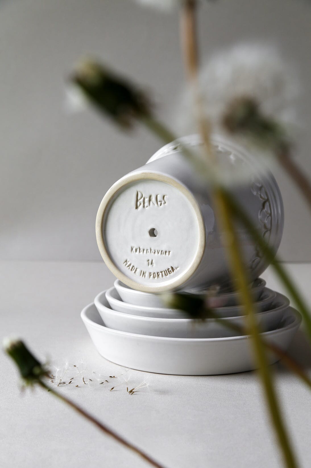 Kobenhavner- White Glazed Vases & Planters 