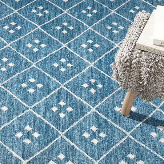 Kota Indigo Machine Washable Rug WASHABLE 