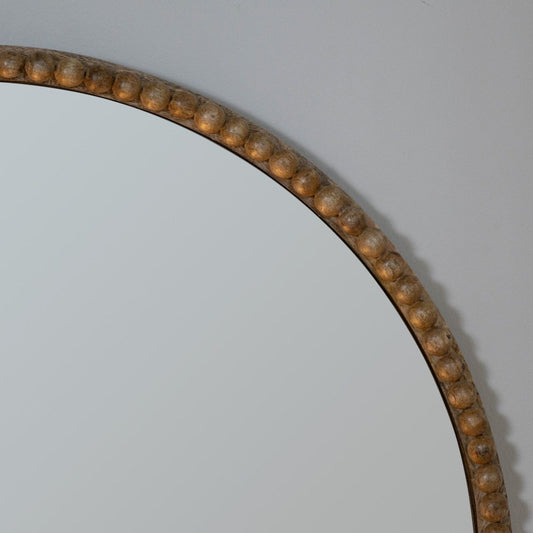 Lacey Round Natural Mirror Mirrors 