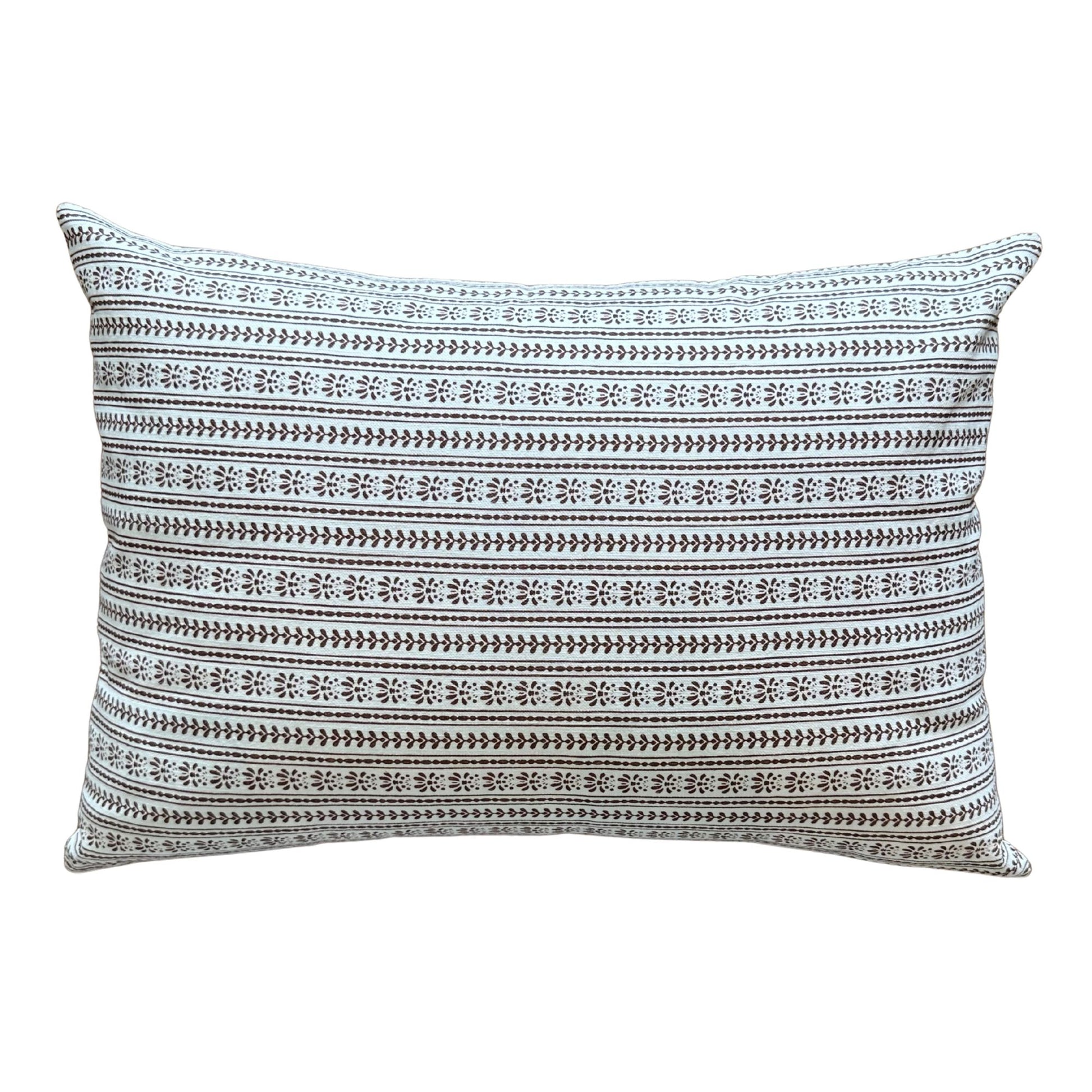 Lady Slipper- Cocoa Lumbar Pillows 
