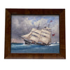 Landscape Schooner Vintage Print Framed Art 