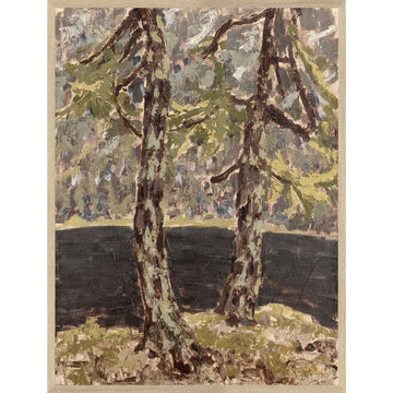 Larch Trees C. 1914 Framed Art 