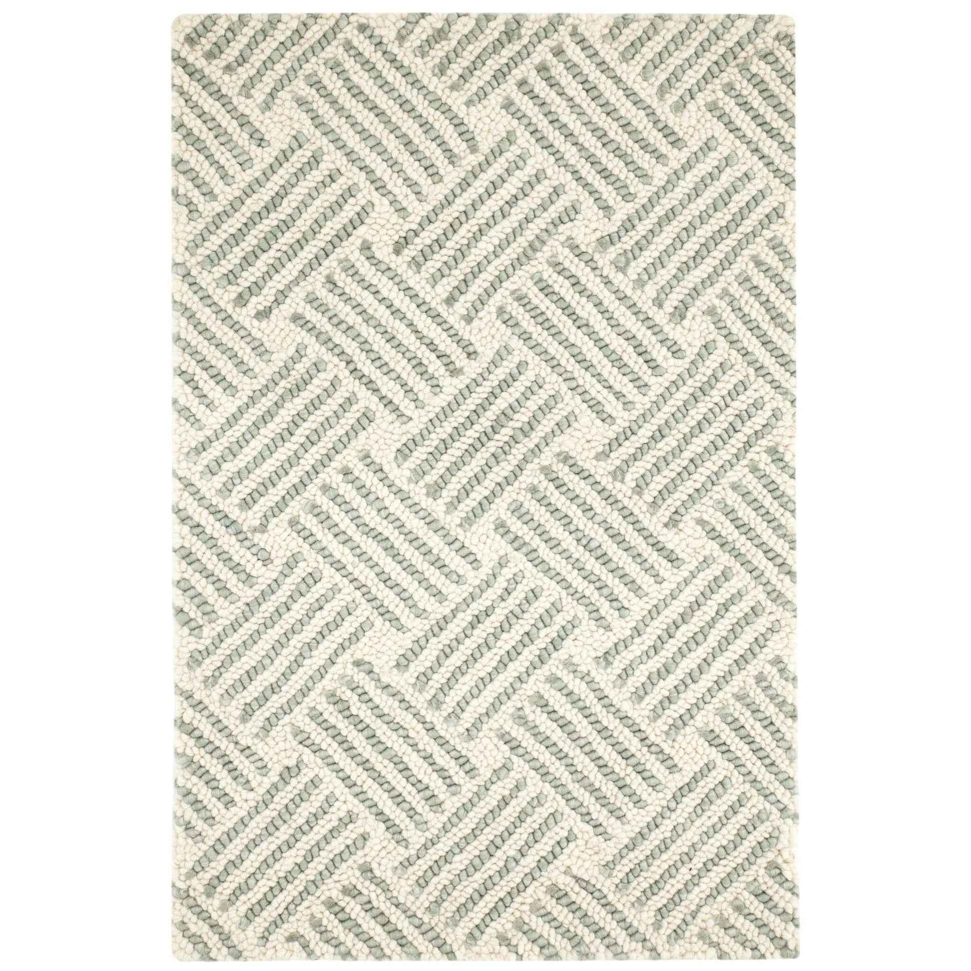 Layers Desert Sage Hand Hooked Wool Rug Rugs 