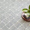 Layers Indigo Hand Hooked Wool Rug Rugs 