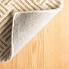 Layers Ochre Hand Hooked Wool Rug Rugs 