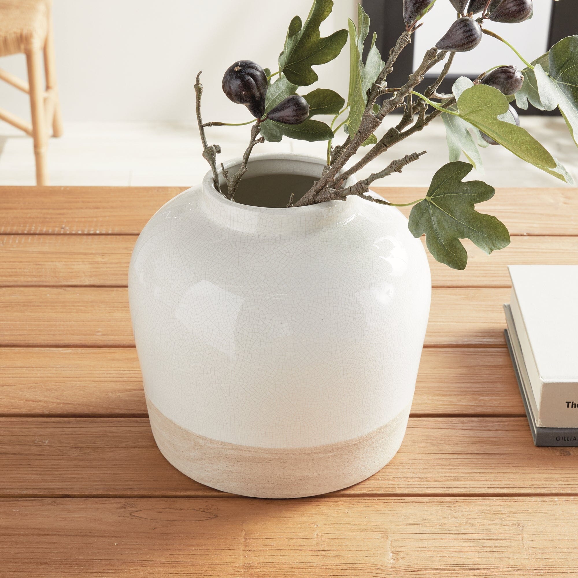 Leona Wide Vase Vases, Planters & Jars 