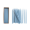 Light Blue Unscented Thin Taper Candles & Home Fragrance 