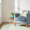 Long Slade Teal Handwoven Cotton Rug Rugs 