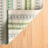 Long Slade Teal Handwoven Cotton Rug Rugs 