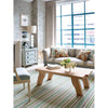 Long Slade Teal Handwoven Cotton Rug Rugs 