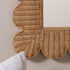 Lou Scalloped Rattan Mirror Mirrors 