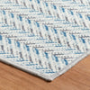 Lowell Blue Machine Washable Rug RUGS 