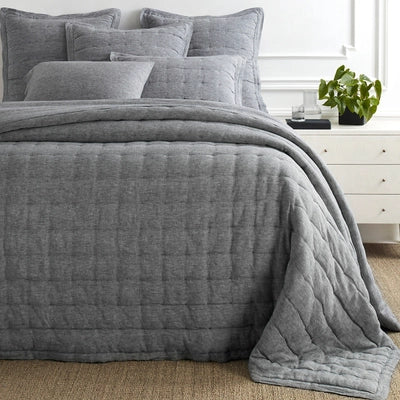 Lush Linen Black Puff Comforters, Quilts & Coverlets 