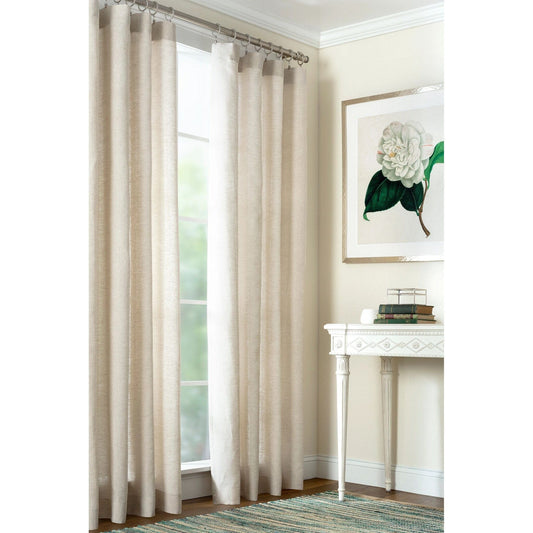 Lush Linen Natural Curtain Panel Curtain Panel 