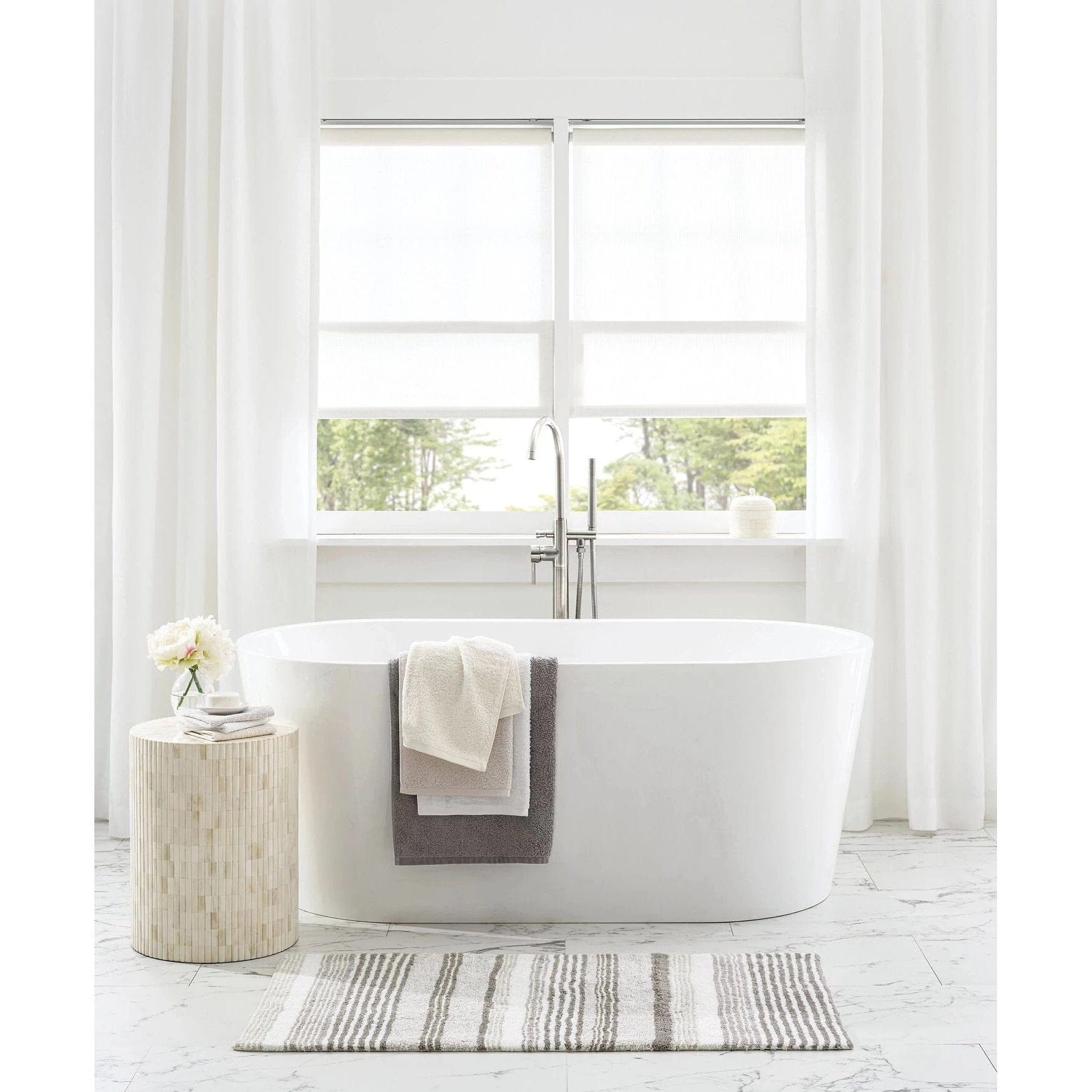Lush Linen White Curtain Panel Curtain Panel 