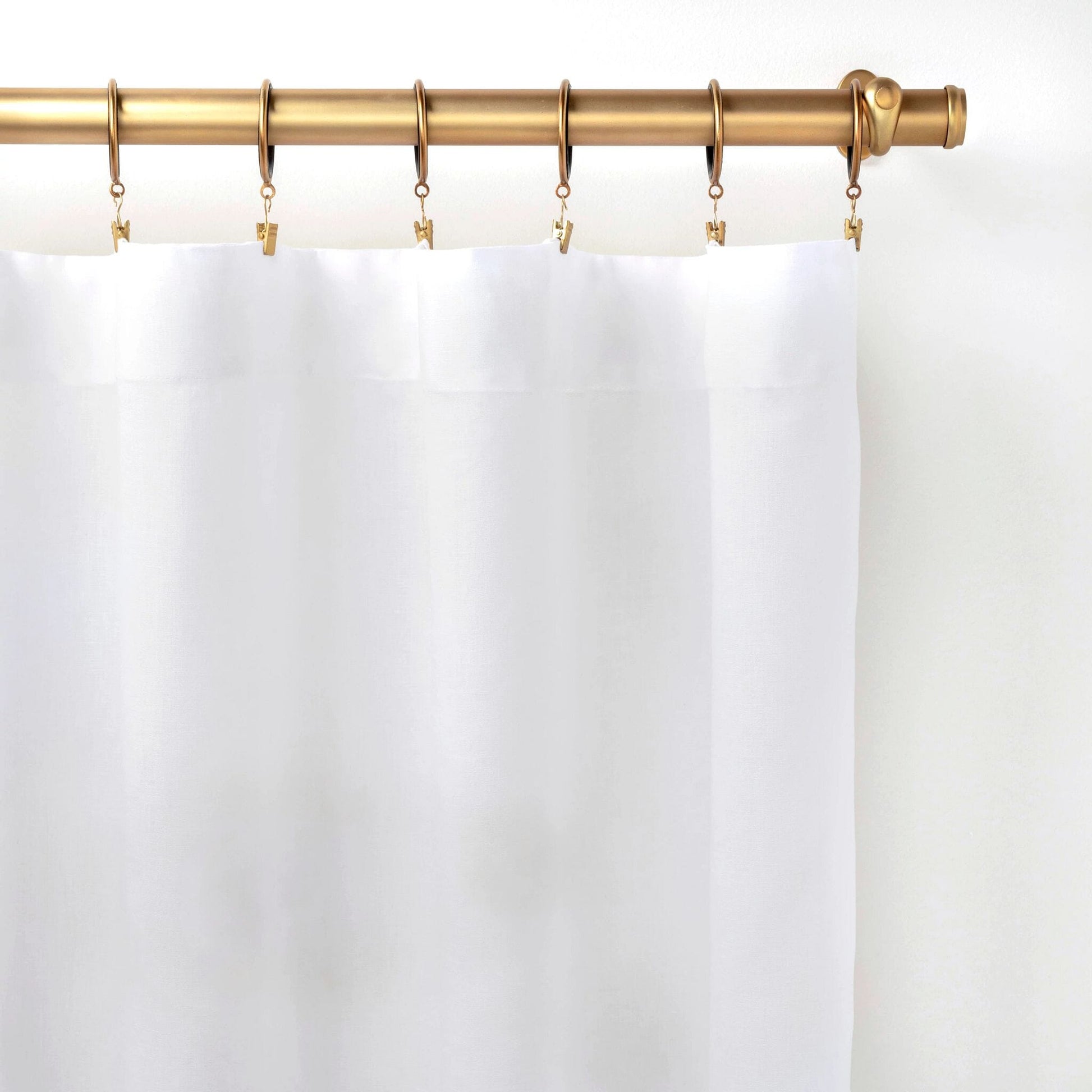 Lush Linen White Curtain Panel Curtain Panel 
