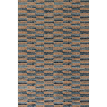 Lynix Coastal Striped Machine Washable Rug - Natural Rugs 