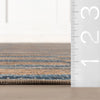 Lynix Coastal Striped Machine Washable Rug - Natural Rugs 