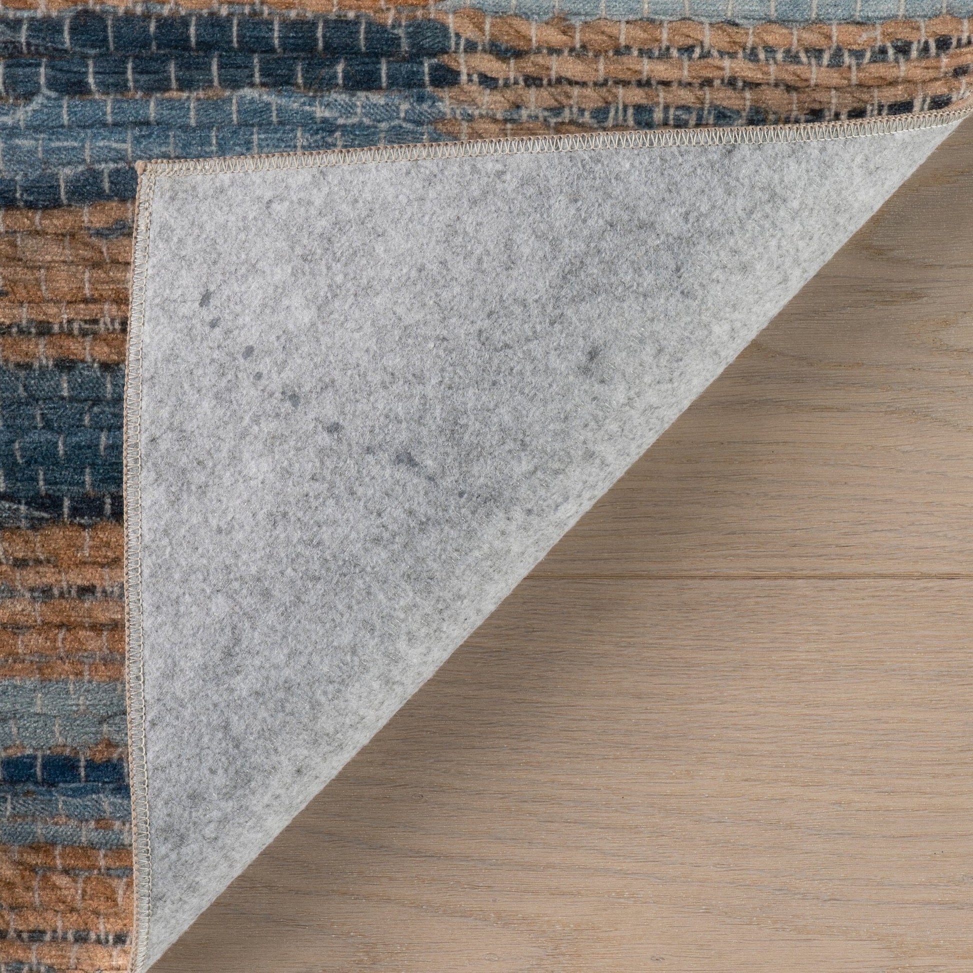 Lynix Coastal Striped Machine Washable Rug - Natural Rugs 