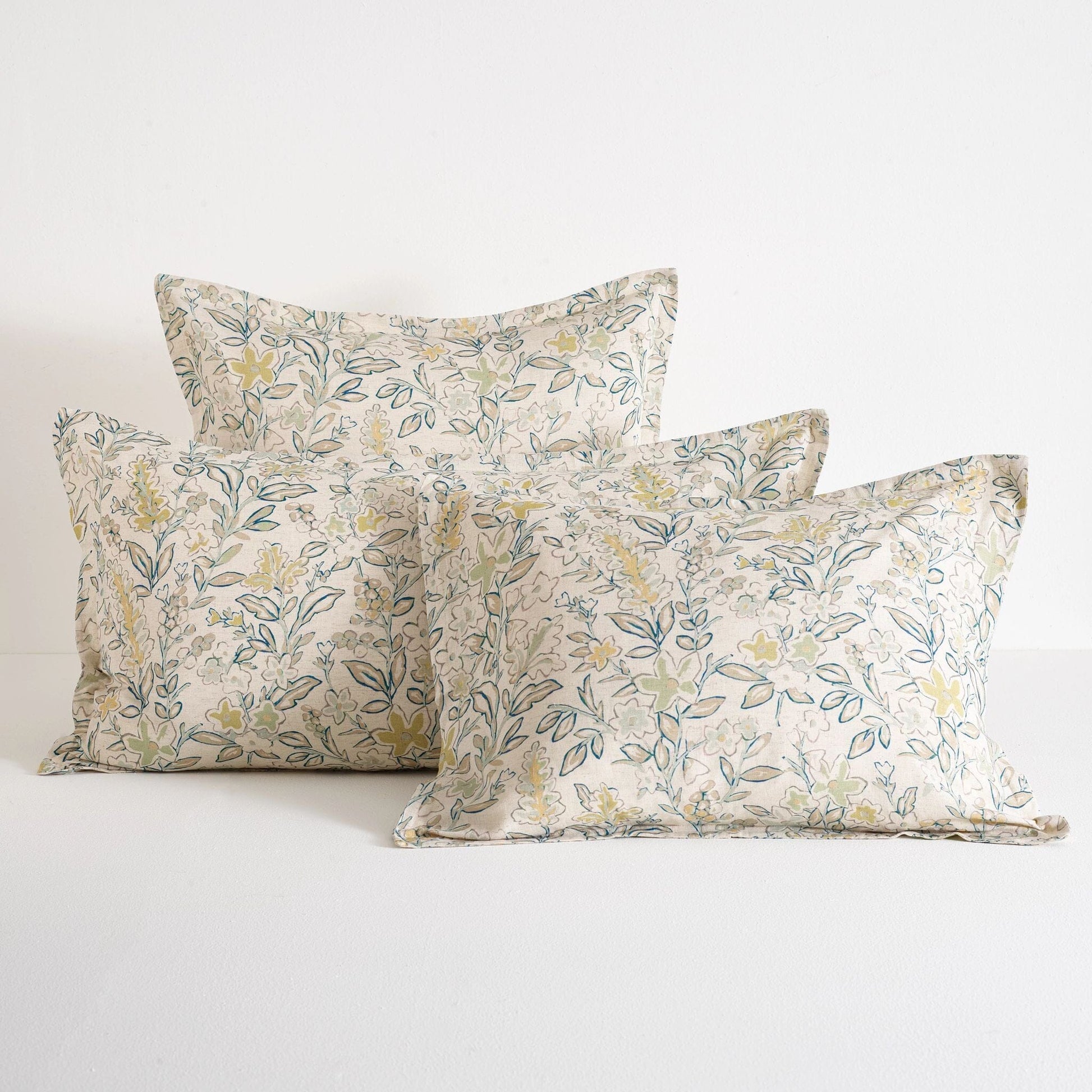 Macie Blue/Green Sham Duvet Sham 