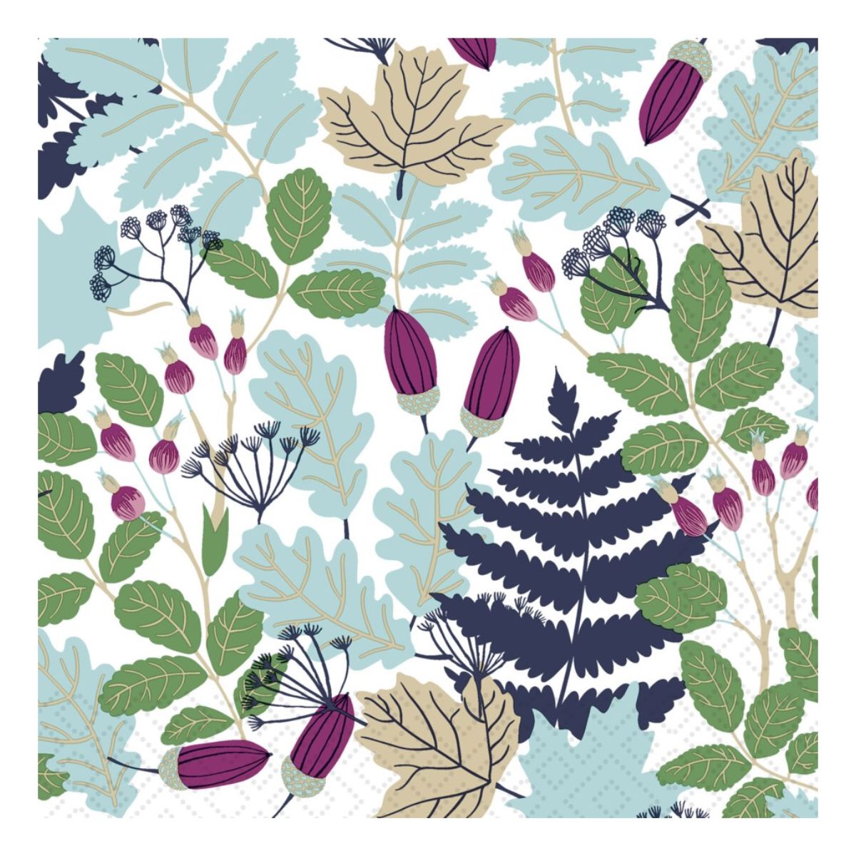 Magic of Leaves Luncheon Napkin