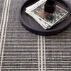 Malta Black/Ivory Handwoven Wool Rug Rugs 