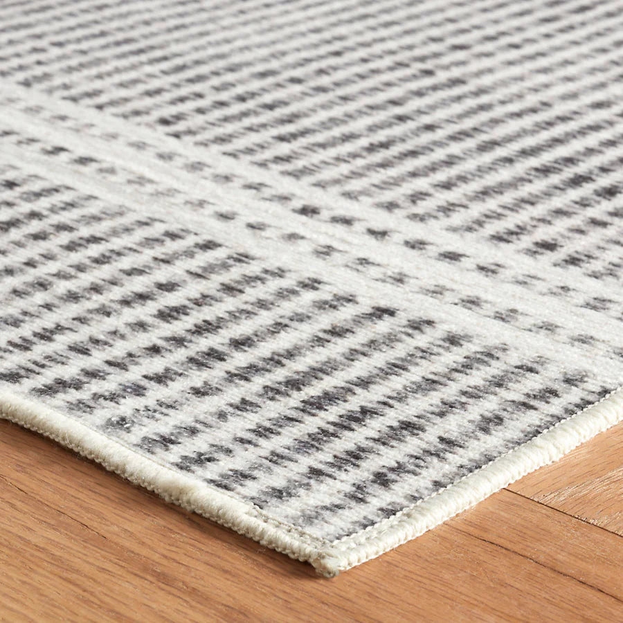 Malta Grey Machine Washable Rug WASHABLE 