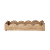 Mango Wood Scalloped Tray Kitchen 
