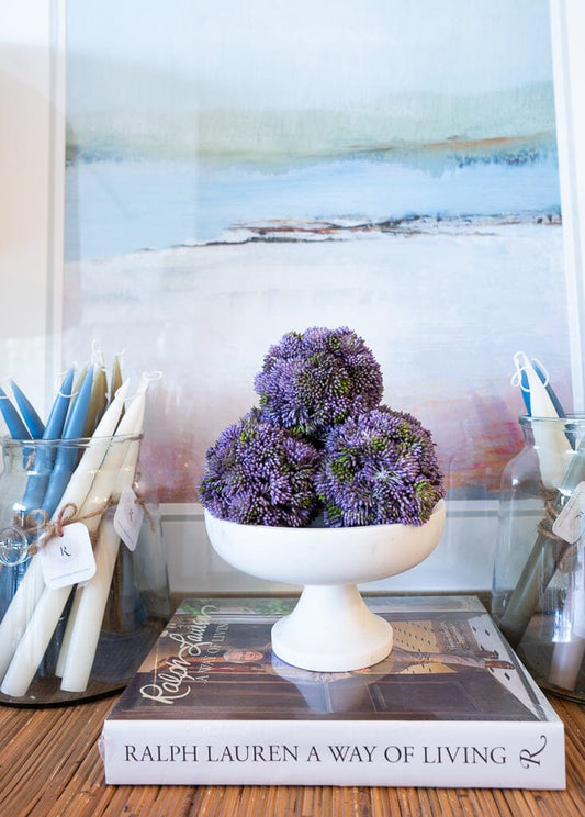 Marble Pedestal Bowl Marble Accessories 