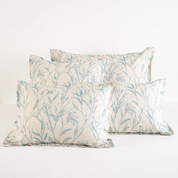 Margot Linen Pewter Blue Sham Duvet Sham 