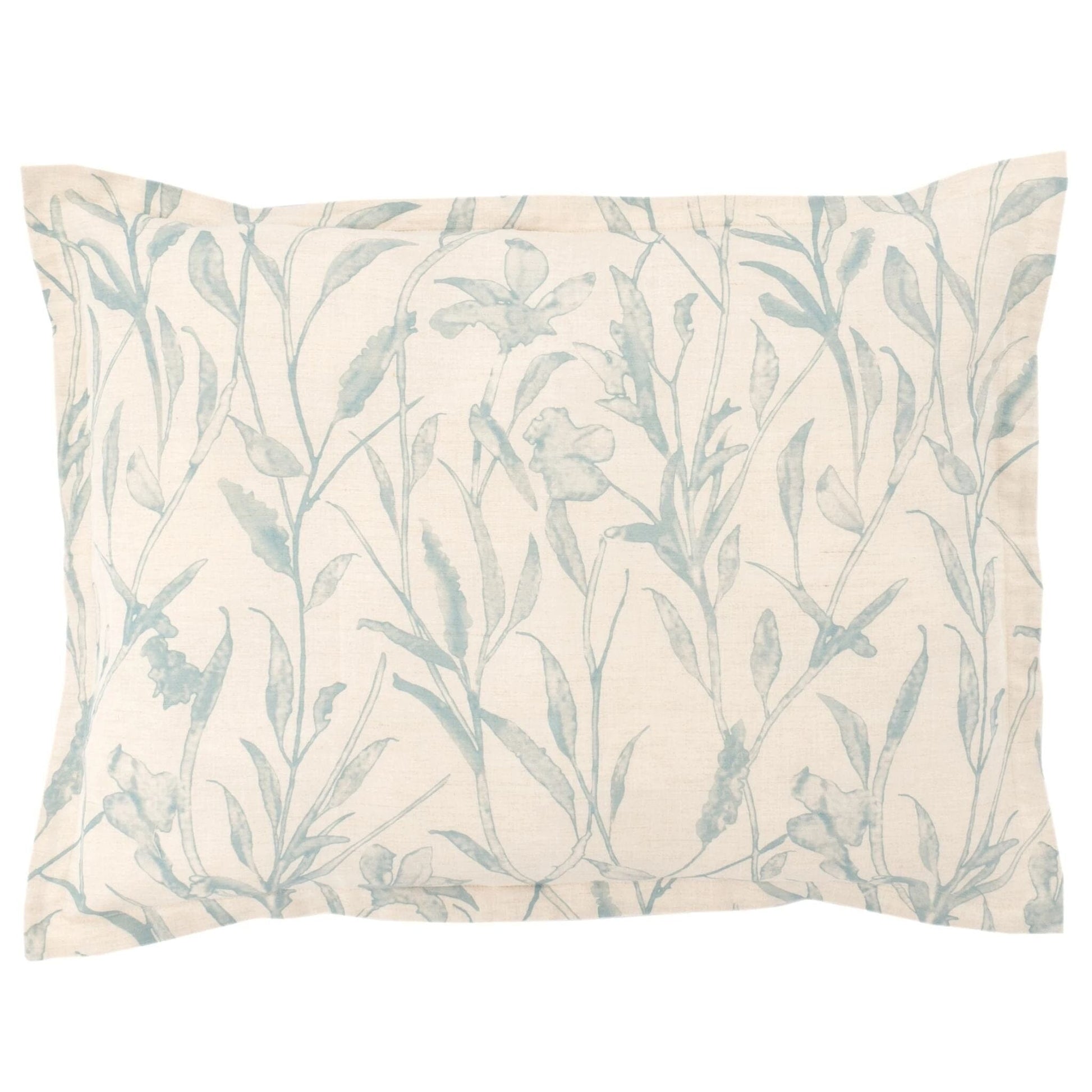 Margot Linen Pewter Blue Sham Duvet Sham 