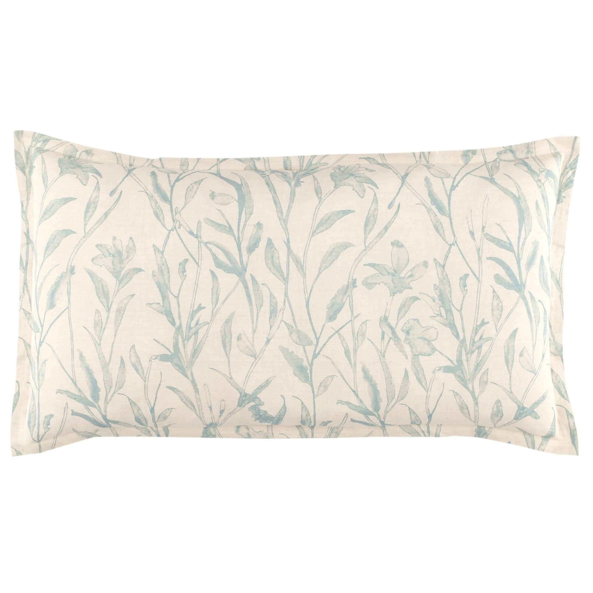 Margot Linen Pewter Blue Sham Duvet Sham 