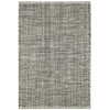 Marled Black Handwoven Cotton Rug Rugs 
