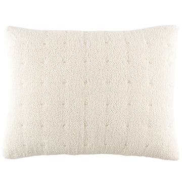 Marshmallow Fleece Ivory Puff Sham Quilted Sham 
