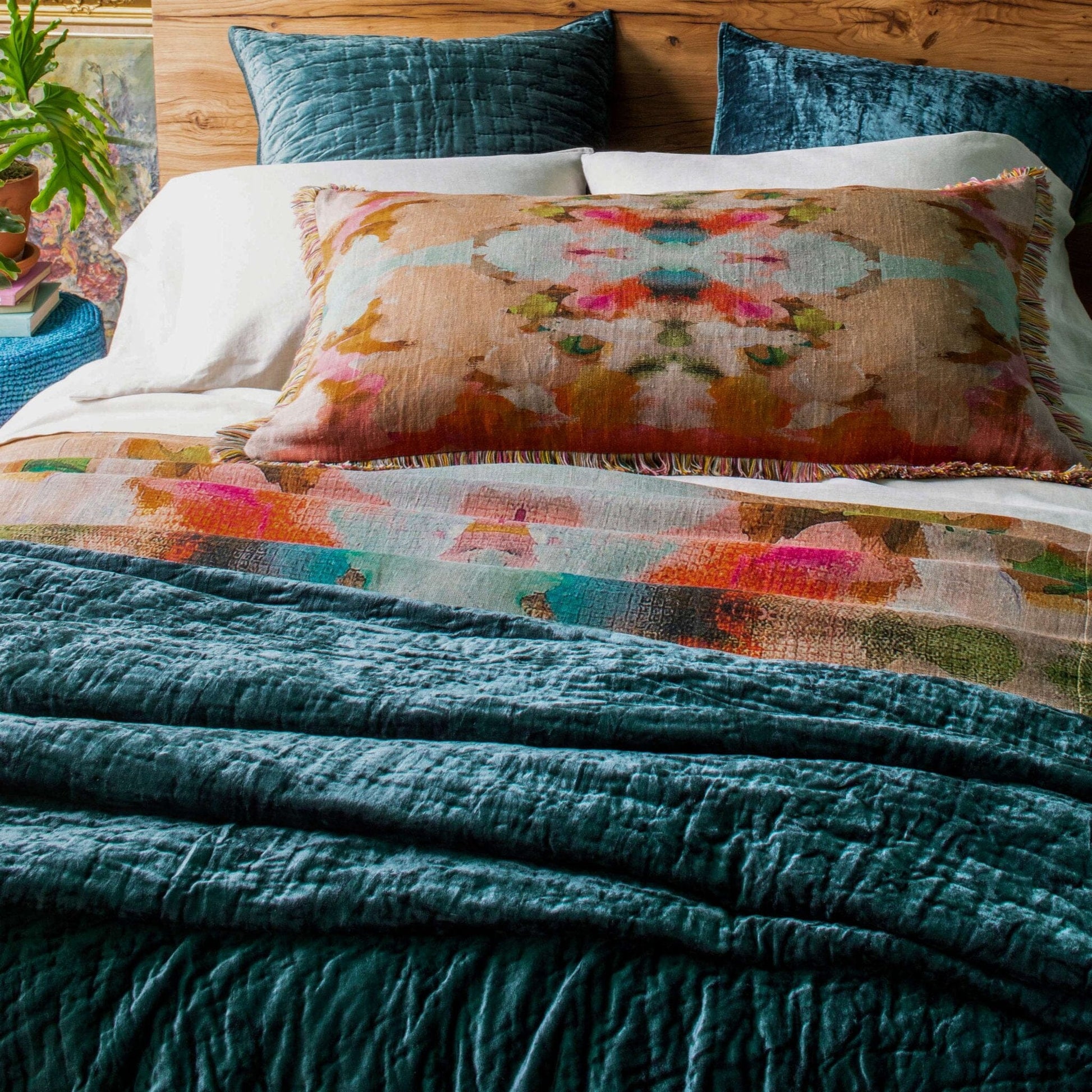 Matte Velvet Juniper Quilt Quilt 