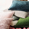 Matte Velvet Juniper Quilted Sham Quilted Sham 
