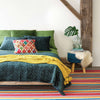 Matte Velvet Juniper Quilted Sham Quilted Sham 