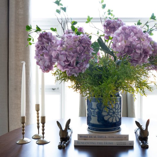 Mauve/Green Hydrangea 32" Greenery 