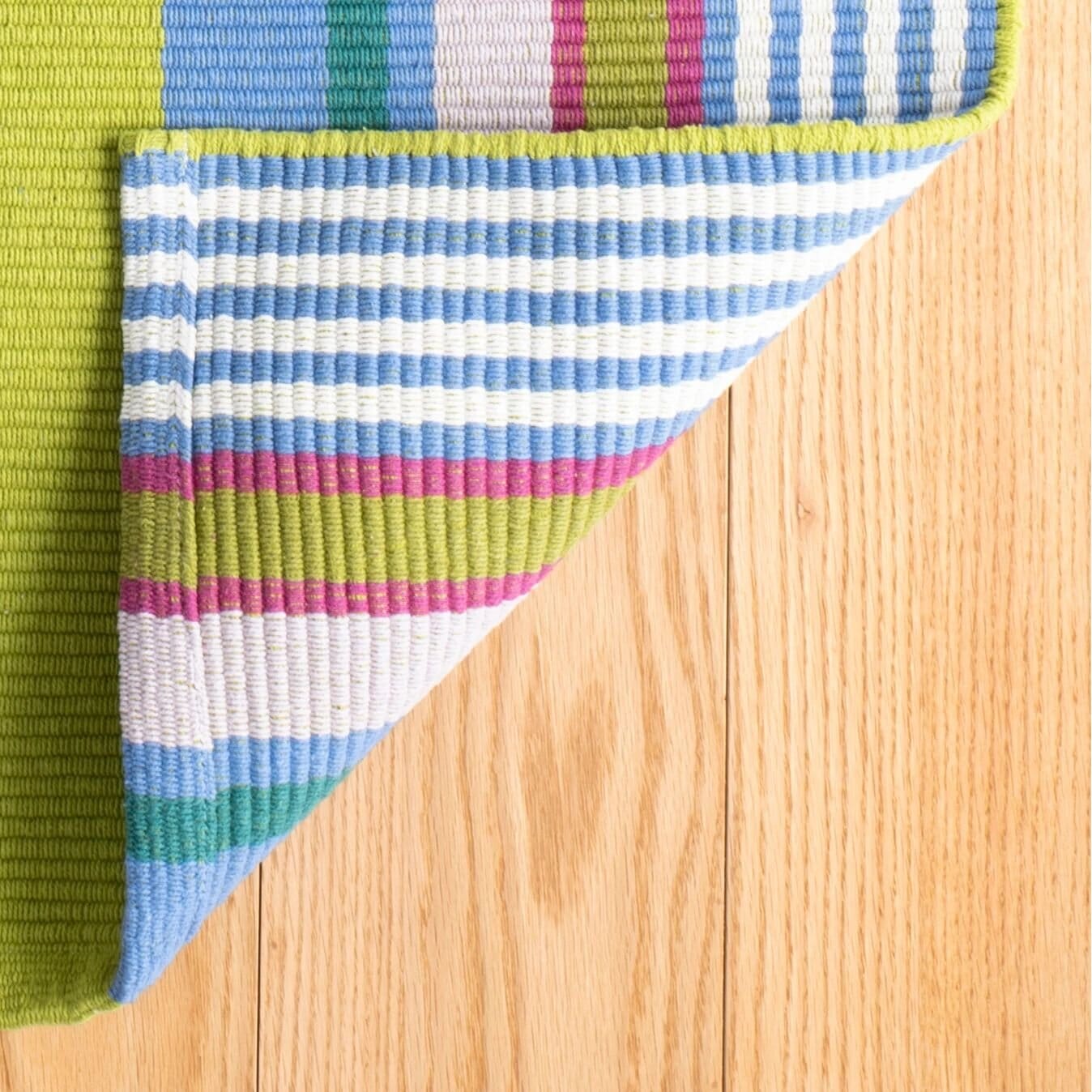 Mellie Stripe Handwoven Cotton Rug - Multi Rugs 