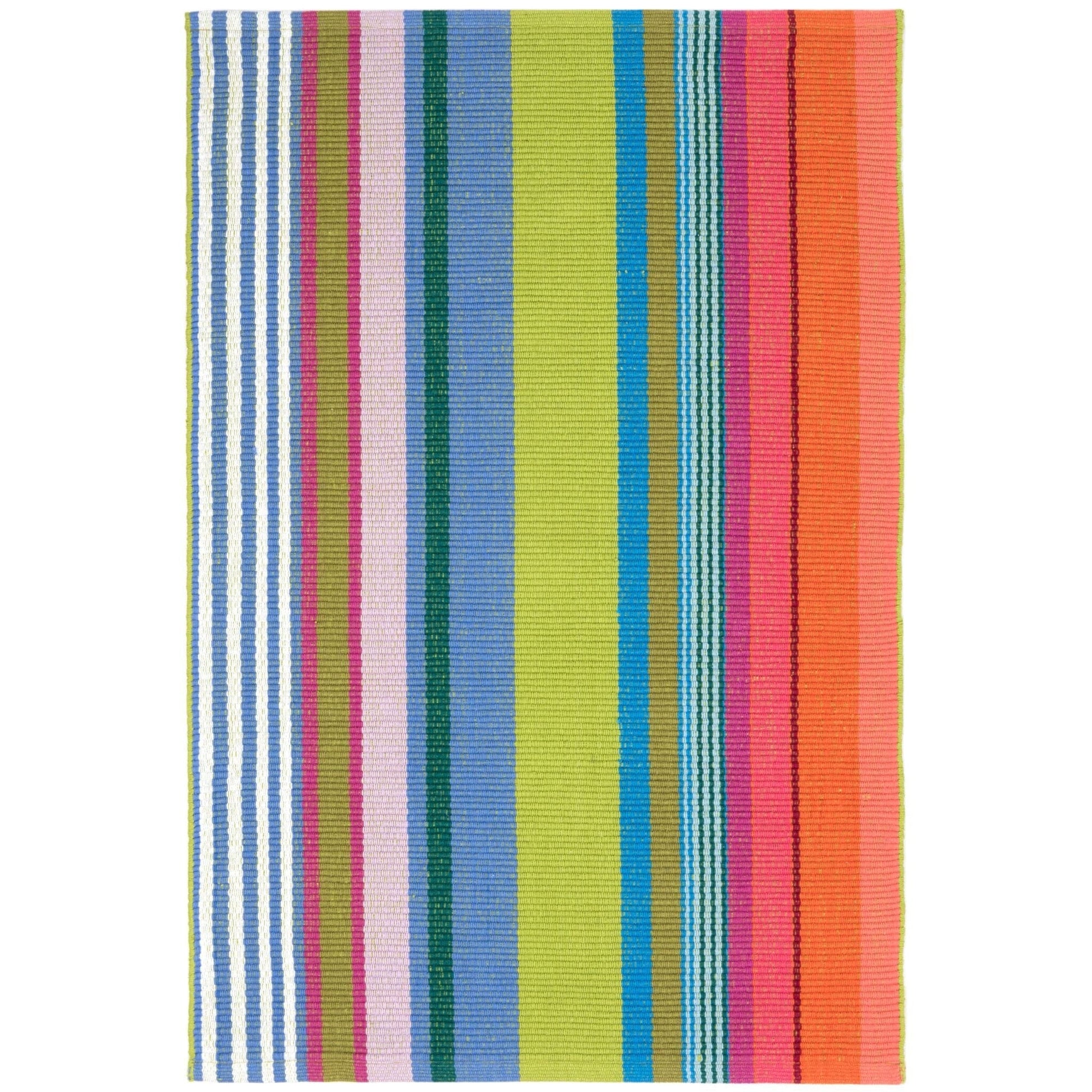 Mellie Stripe Handwoven Cotton Rug - Multi Rugs 