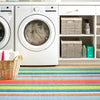 Mellie Stripe Multi Machine Washable Rug WASHABLE 