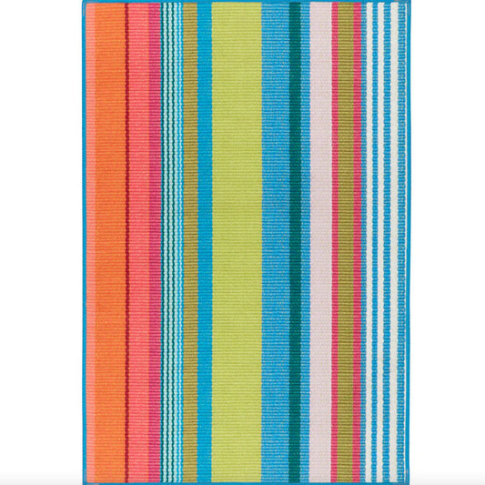 Mellie Stripe Multi Machine Washable Rug WASHABLE 