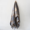 Merino Lambswool Throw- Beige/Grey Block Window Throws 