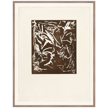 Mezzotint Composition II C. 1919 Framed Art 