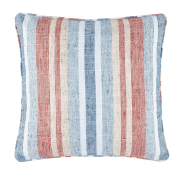 Miles Stripe Navy Decorative Indoor/Outdoor Pillow Indoor/Outdoor Pillow 