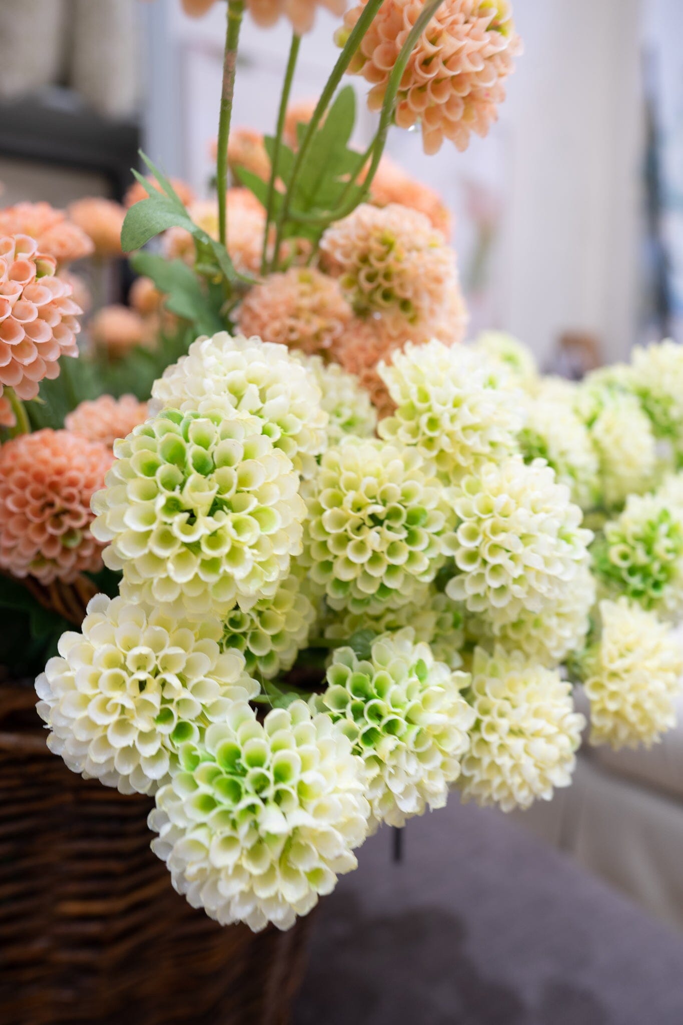 Mini Mum Spray- Pink Greenery 