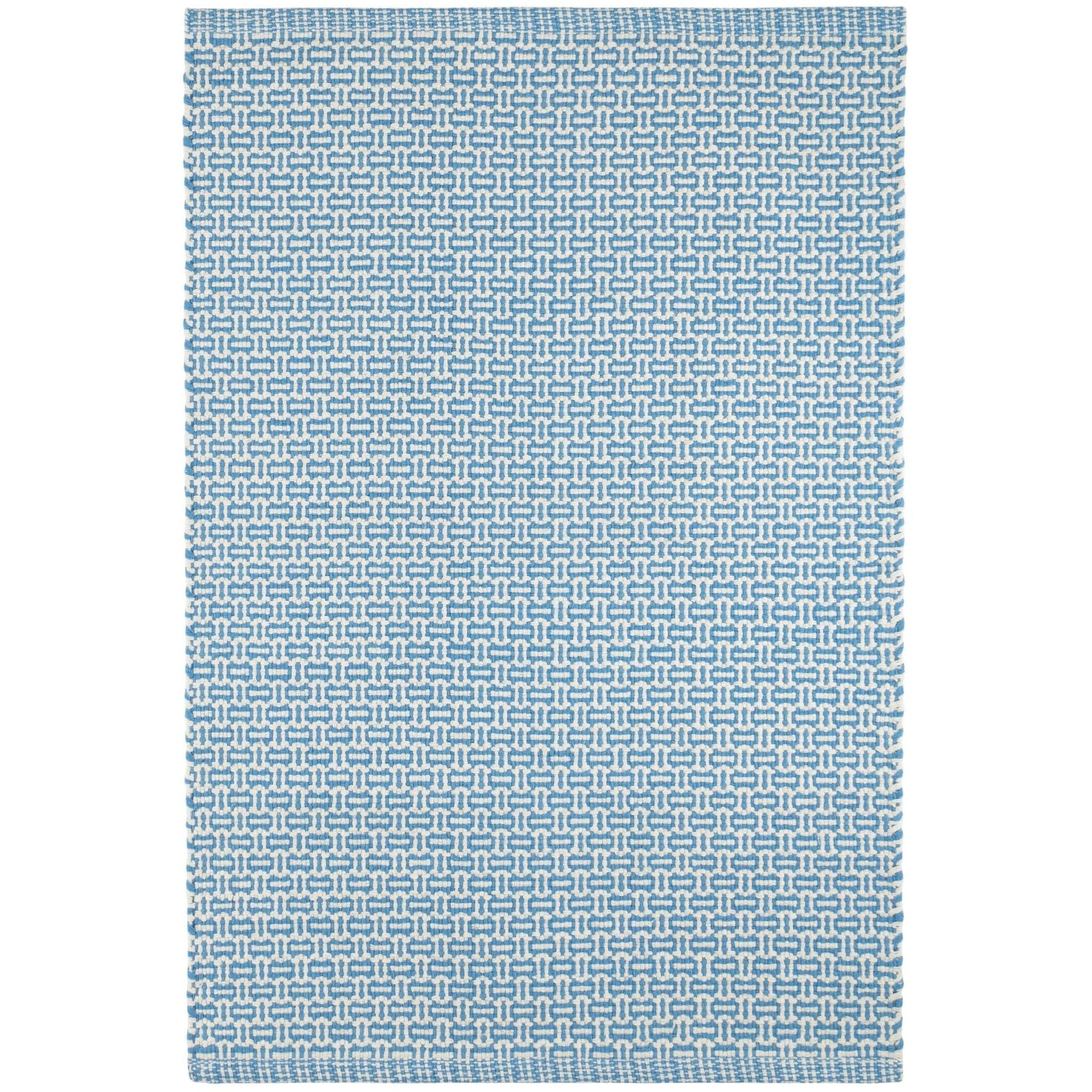 Miss Muffet French Blue Handwoven Cotton Rug Rugs 